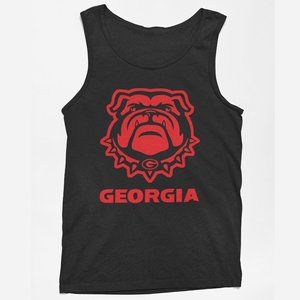 Georgia Bulldogs Black Tank Top